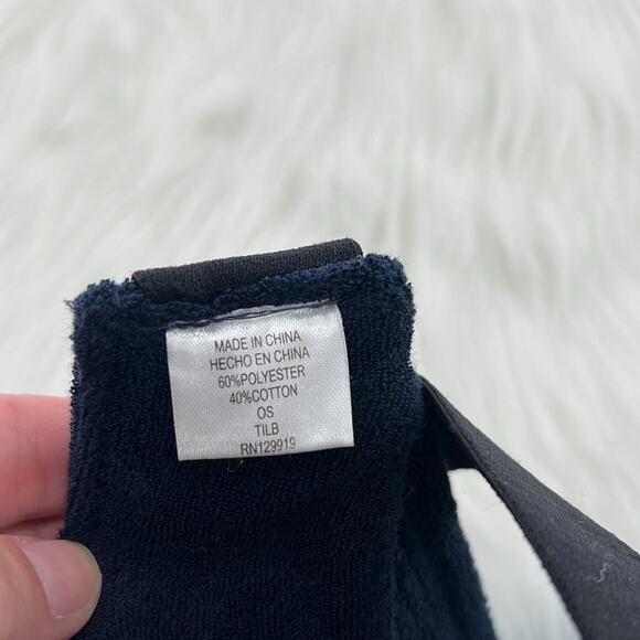 Levi's Men's Adjustable Terry Visor - Navy - One Size - New with tags - Picture 4 of 6